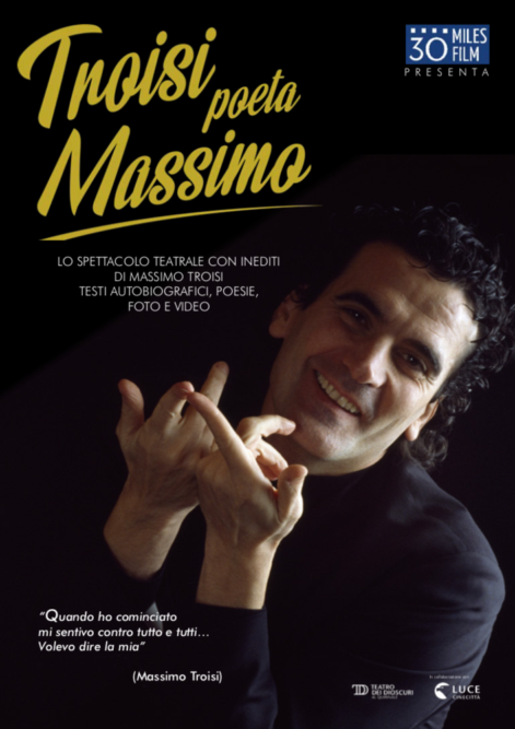 Troisi Poeta Massimo locandina spettacolo